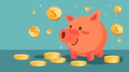 Modern Flat Style Illustration of Money Management Concept