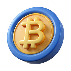 bitcoin dollar icon 3d illustration png cryptocurrency icon 3D png, goldcoin icon