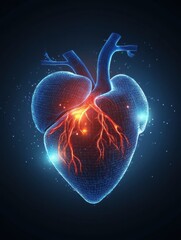 Visualizing the Heart and Blood Vessels Human Body Medical Illustrations Digital Environment View Cardiovascular System