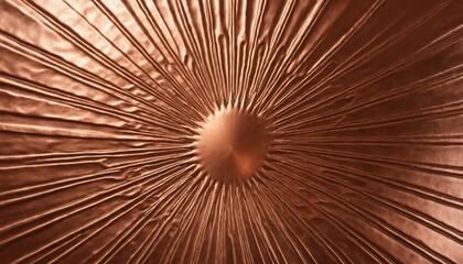 Embossed copper texture featuring radiant, sunburst patterns