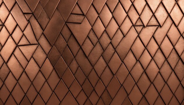 Embossed copper texture featuring sharp angular patterns