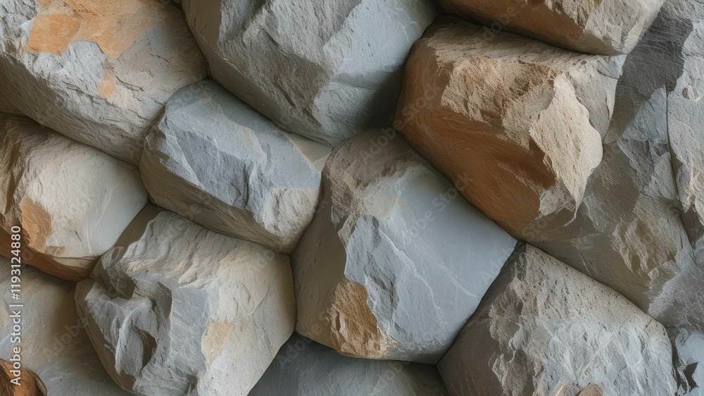 Poster textured close up of varied rocks showcasing natural colors and intricate patterns suited for design