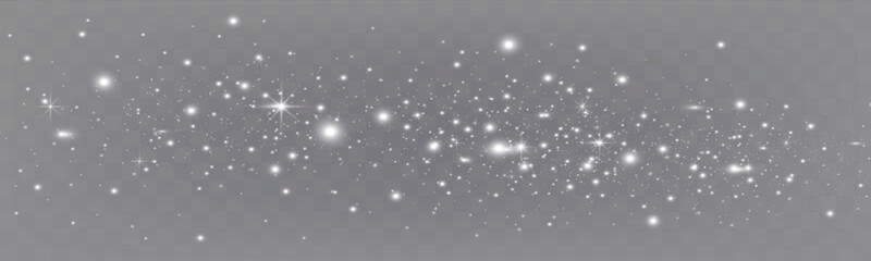 Bright glowing sparkles on a transparent background, resembling a starry or glittering effect.
