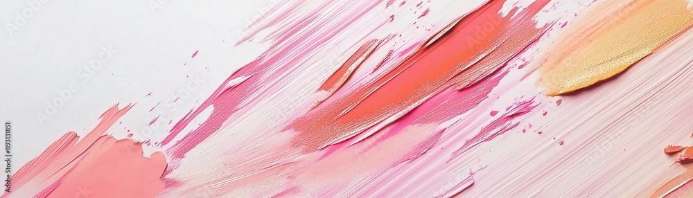 Aufkleber artistic abstract background with soft blush and highlighter hues in modern elegance for creative de