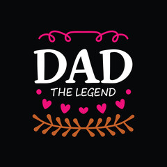 father's day typography design 