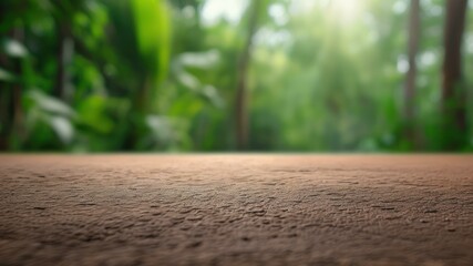 Fototapeta premium Serene forest background with soft sunlight filtering through trees, creating a tranquil atmosphere perfect for nature related concepts