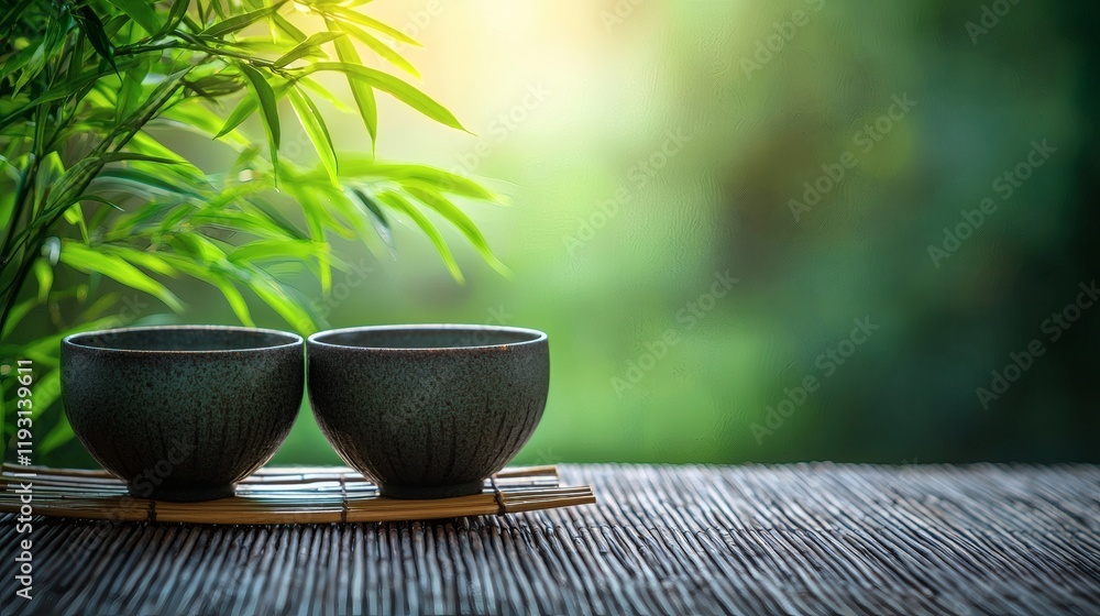 Poster 12011935 05 holistic health approaches visualized through a peaceful nature retreat setting stock ph