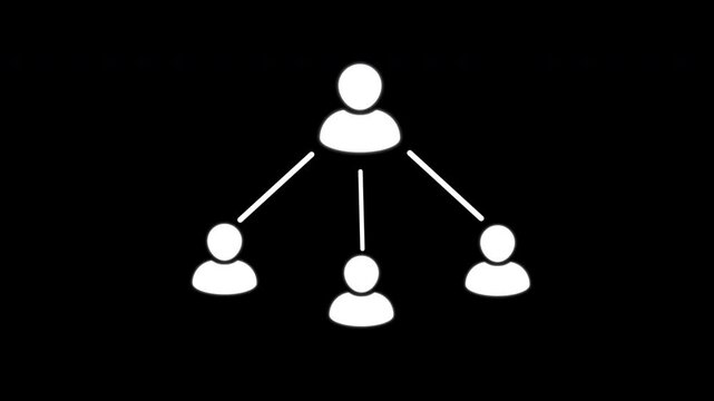 Looping motion. man and person in the crowd animated stcok video 