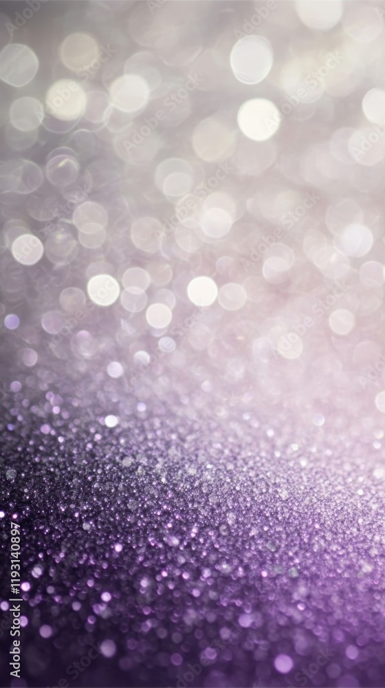 Poster soft bokeh effect featuring lavender shades creating an elegant and serene atmosphere in a gradient 