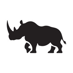 A Rhino Vector Silhouette is a stylized, scalable image of a rhinoceros created using vector graphics. This type of graphic is characterized by its crisp, clean lines and solid, filled shapes that for