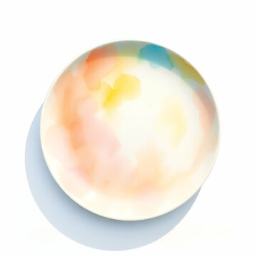 crystal ball on white background