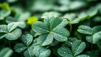 Exploring dewy clover leaves nature reserve macro photography close-up