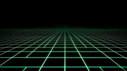 A futuristic digital grid backdrop featuring glowing green and black elements, perfect for cybersecurity, tech-themed presentations, and modern digital designs.
