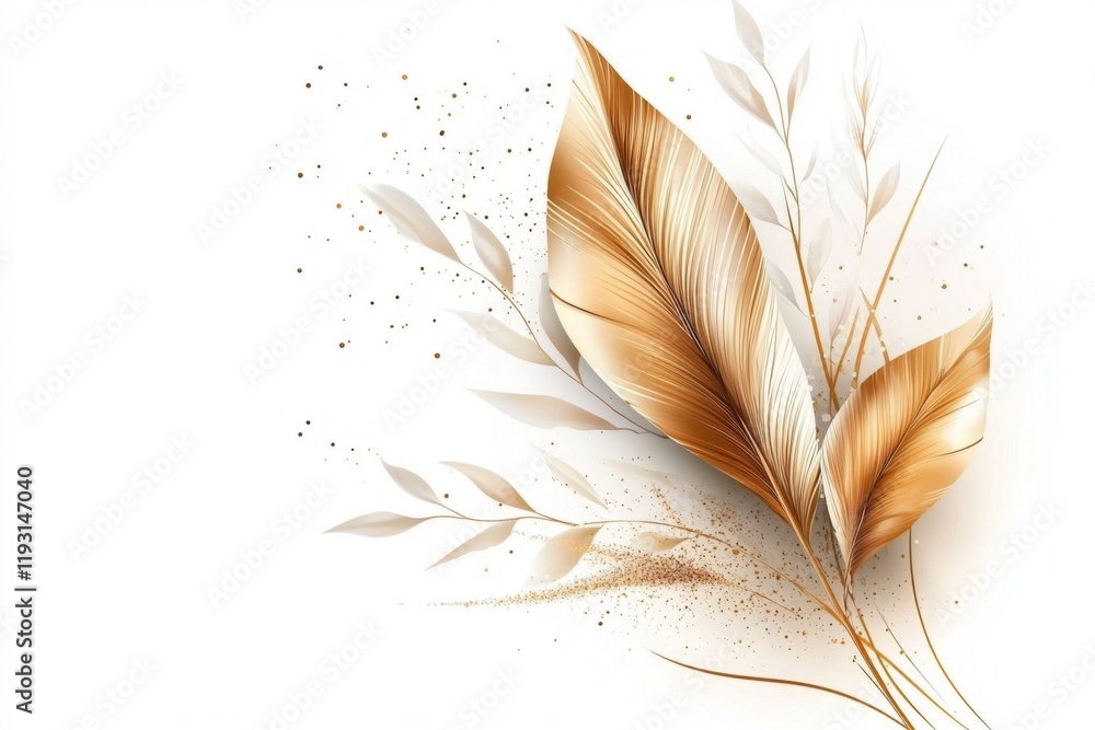 Aufkleber A minimalist vector of a single firework burst with thin, clean lines and a simple gold gradient on a white background