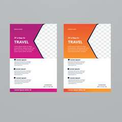 Travel flyer design