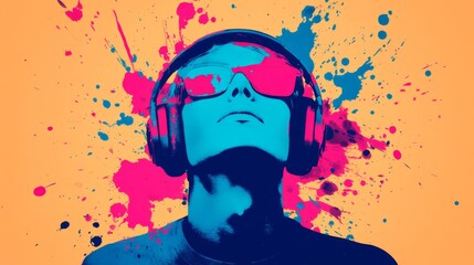 Social media marketing for music, an artist is promotional campaign, eye-catching visuals and interactive content to engage fans, driving streaming numbers and visibility across platforms