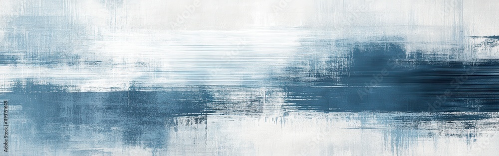 Poster elegant blue abstract artwork with soft pencil strokes creating a serene atmosphere