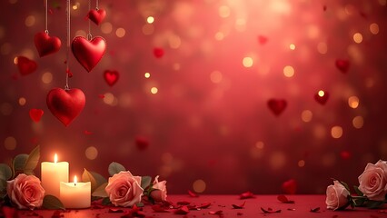 Obraz premium Happy valentine's day romantic background
