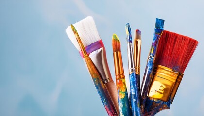 Fototapeta premium paintbrush and paint