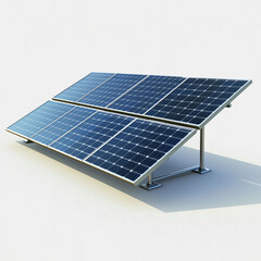 Solar panel installation showcasing modern renewable energy technology at a sunny location
