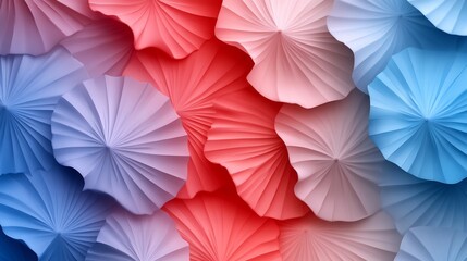 Obraz premium Abstract Colorful Paper Fan Background Design