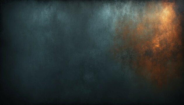 Oxidized dark metallic background with tarnished patches and soft glow