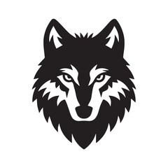 A Wolf Head Illustration Silhouette is a striking, artistic depiction of a wolf's head rendered as a silhouette. This design emphasizes the wolf's distinct features, such as its sharp ears.