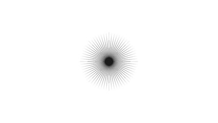 Abstract circular burst looped animation. opening announcement, program starting video, festival event advertising, radial black dot explosion.