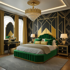 Art Deco Inspired Bedroom