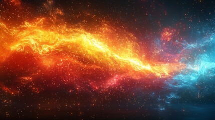 A light expanding outwards from a single point, symbolizing a goal achieved, growth, expansion, dynamic, bright colors