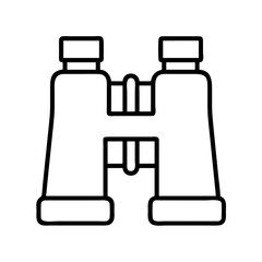 binoculars icon, binoculars line art - simple line art of binoculars, perfect for binoculars logos and icons and themed design