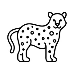 cheetah spots pattern icon, cheetah spots pattern line art - simple line art of cheetah spots pattern, perfect for cheetah spots pattern logos and icons and themed design
