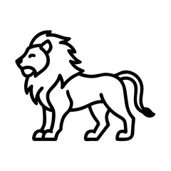 lion pride icon, lion pride line art - simple line art of lion pride, perfect for lion pride logos and icons and themed design