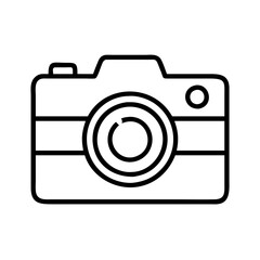 safari photography camera icon, safari photography camera line art - simple line art of safari photography camera, perfect for safari photography camera logos and icons and themed design