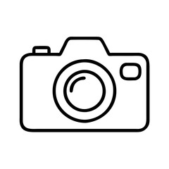 safari photography camera icon, safari photography camera line art - simple line art of safari photography camera, perfect for safari photography camera logos and icons and themed design