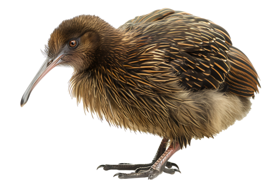 kiwi bird isolated on a transparent background