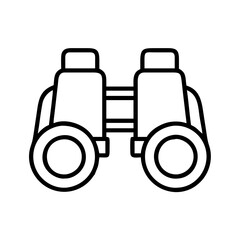 safari ranger s binoculars icon, safari ranger s binoculars line art - simple line art of safari ranger s binoculars, perfect for safari ranger s binoculars logos and icons and themed design