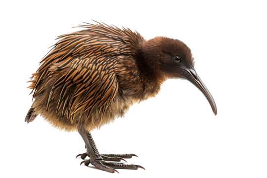 kiwi bird isolated on a transparent background