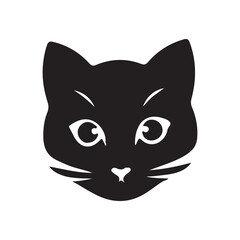 A cat logo silhouette could be described as a sleek, minimalist design featuring the graceful outline of a cat. The silhouette captures the essence of a feline's elegant posture .