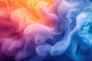 Obraz premium a mesmerizing abstract background filled with swirling colored smoke, creating a sense of movement and artistic flair, perfect for creative projects