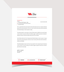 Business letterhead template design