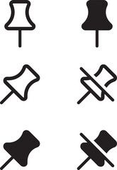 set of black and white icons for your design