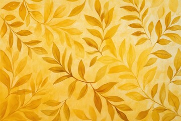 Yellow watercolor painted paper texture.
