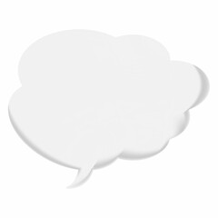 The speech bubble is voluminous.