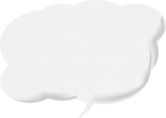 The speech bubble is voluminous.