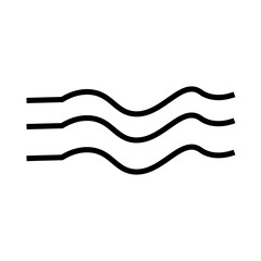 beach water silhouette icon design template