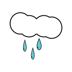 rain silhouette icon design template