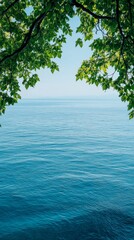 sea ​​with copy space vertically 9:16