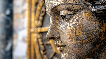 Elegant Woman Sculpture in Art