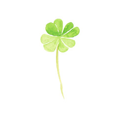 Watercolor Four Leaf Clover